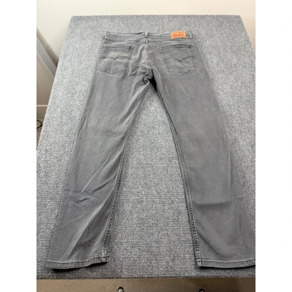 Levis 513 Slim‎ Straight Jeans Mens 36x30 Grey Denim Pants 08513-0786